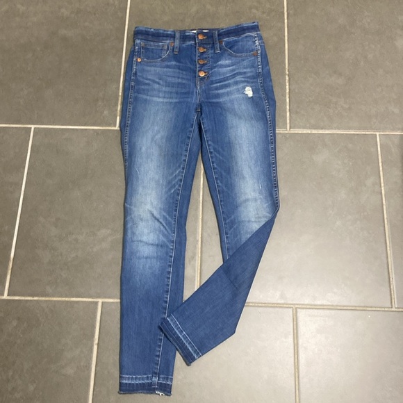 Madewell 10” high-rise skinny jeans. Size 26 - Picture 5 of 7